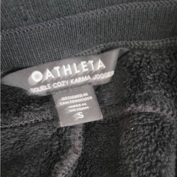 Athleta Double Cozy Karma Plush Joggers with Pockets size Small - Picture 5 of 7